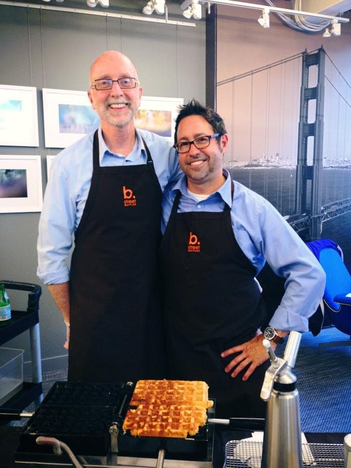 catering service on-site waffles